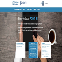 Imagem da tela inicial da plataforma de treinamento Point BI.