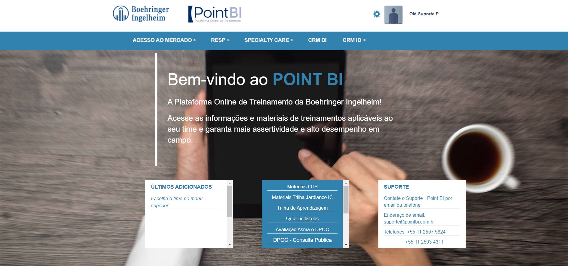 Plataforma de treinamento online