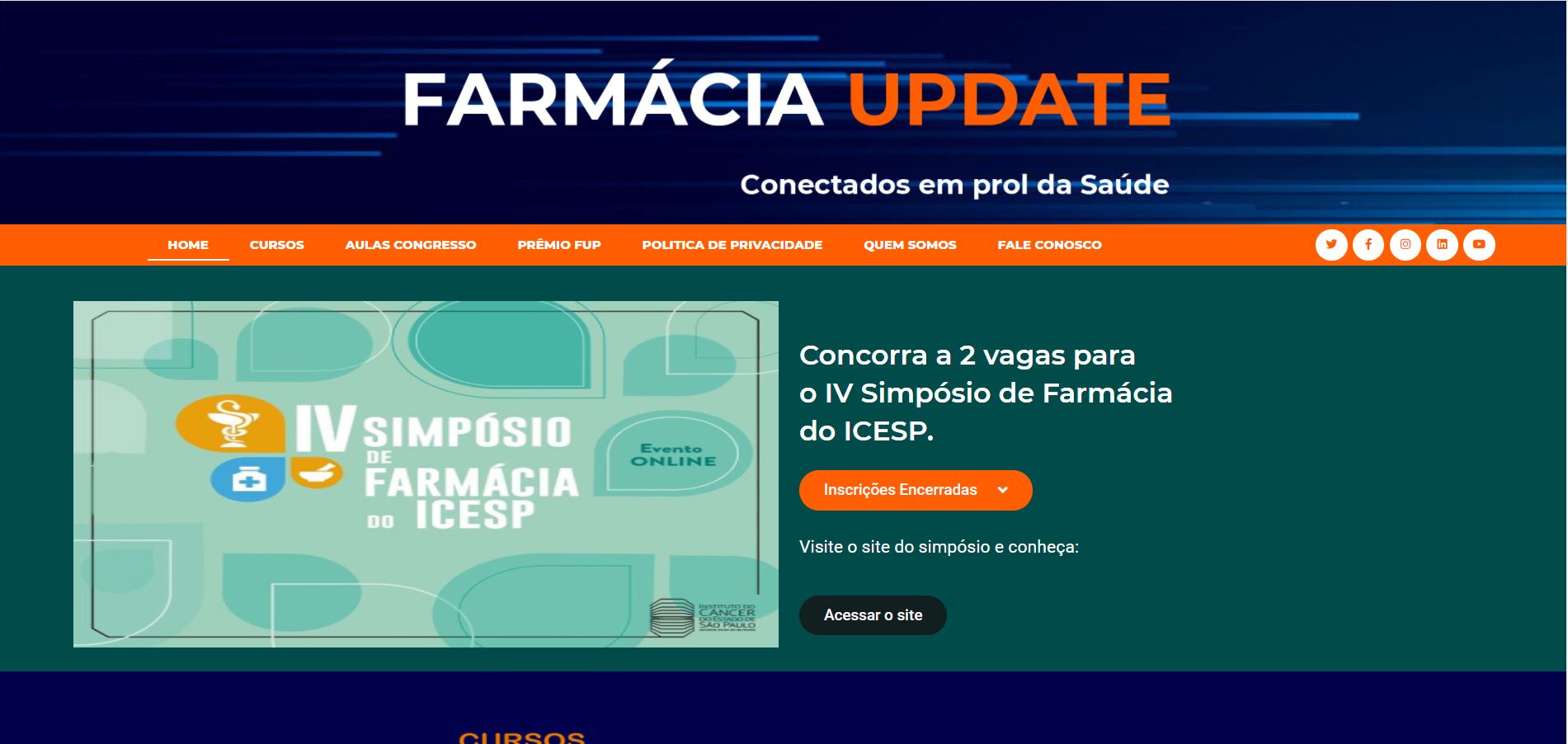 Portal de divulgação de conteúdo